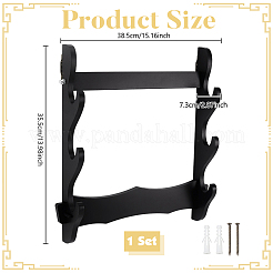 3-Tier MDF Board Wall Mounted Sword Display Rack&nbsp;ODIS-WH0043-256B