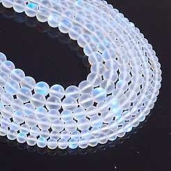 Synthetic Moonstone Beads Strands&nbsp;G-SZ0001-81E