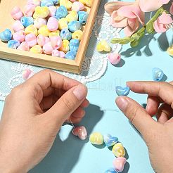90Pcs 3 Colors UV Plating Opaque Rainbow Iridescent Acrylic Beads&nbsp;PACR-CJ0001-32