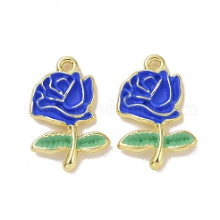 Rack Plating Alloy Enamel Pendants&nbsp;PALLOY-O109-14LG-05