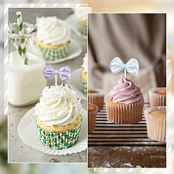10Pcs 5 Colors Plastic Cake Toppers&nbsp;DIY-SP0005-90