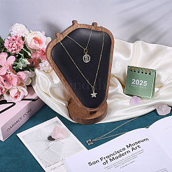 Bust Shaped Wooden Necklace Display Stands&nbsp;NDIS-WH0003-018E