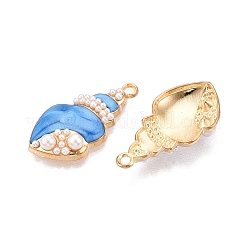 Rack Plating Alloy Enamel Pendants&nbsp;ENAM-N056-368KCG