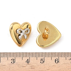 Two Tone 304 Stainless Steel Stud Earrings&nbsp;EJEW-B156-15G