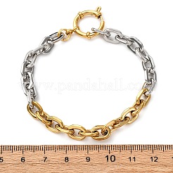 304 Stainless Steel Cable Chain Bracelets&nbsp;BJEW-K284-02B-GP