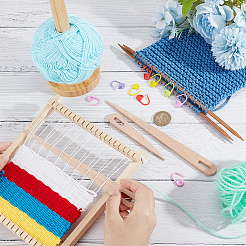 1 Set Wooden Big Eye Knitting Needles&nbsp;DIY-NB0009-58