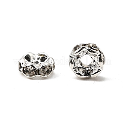 Brass Rhinestone Spacer Beads&nbsp;X-RSB04C14