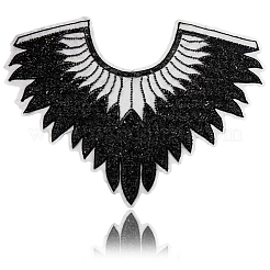 Polyester Glitter Computerized Embroidery Collar Trim&nbsp;DIY-WH20002-206A