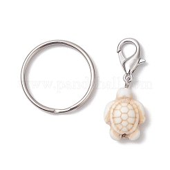 Turtle Dyed Synthetic Turquoise Keychain&nbsp;KEYC-JKC00962-02