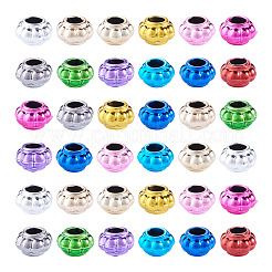 100Pcs UV Plating Opaque Acrylic European Beads&nbsp;PACR-TA0001-32C