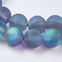Synthetic Moonstone Beads Strands&nbsp;G-E468-G02-8mm