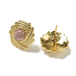 Cat Eye Stud Earrings&nbsp;EJEW-G400-62G-01