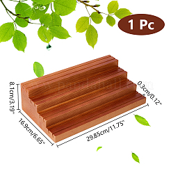 4-Tier Wood Jewelry Earring Display Card Display Risers&nbsp;ODIS-WH0025-179B-02