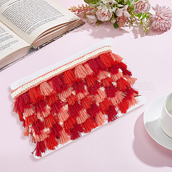 5.47 Yards Ethnic Style Polyester Fringe Lace Trims&nbsp;SRIB-CY0001-32B