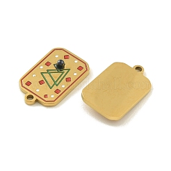 304 Stainless Steel Enamel Pendants&nbsp;STAS-H251-03B-03