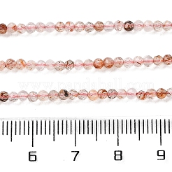 Natural Black Gold Rutilated Quartz Chips Beads Strands&nbsp;G-N342-21A-01