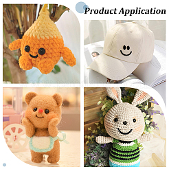 100Sets 2 Styles Plastic Doll Craft Mouth&nbsp;DIY-PH0033-82
