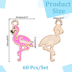 60Pcs Marine Animals Alloy Enamel Pendants&nbsp;ENAM-HY0001-63