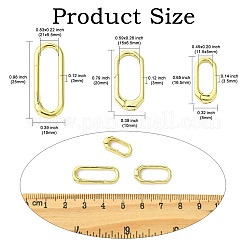 6Pcs 3 Styles Brass Spring Gate Rings&nbsp;KK-CJ0004-29