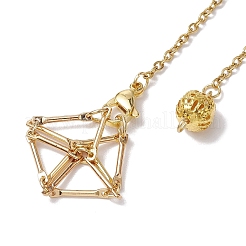 3Pcs 3 Styles 304 Stainless Steel Chain Macrame Pouch Empty Stone Holder Dowsing Pendulums&nbsp;HJEW-JM02329-01