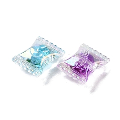 UV Plating Rainbow Iridescent Acrylic Beads&nbsp;OACR-H112-15B
