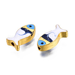 Rack Plating Alloy Enamel Beads&nbsp;X-PALLOY-N157-046E