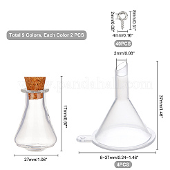 DIY Wish Bottle Pendant Making Finding Kits&nbsp;DIY-FH0004-31