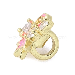 Brass Micro Pave Cubic Zirconia Pendants&nbsp;KK-K298-10B-G