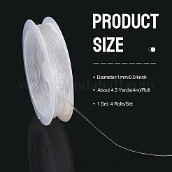 4 Rolls Round Crystal Elastic Stretch Thread&nbsp;EW-TA0001-09D