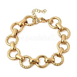 304 Stainless Steel Link Chain Bracelets for Women&nbsp;BJEW-P388-02B-G