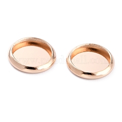 304 Stainless Steel Cabochon Settings&nbsp;STAS-Y001-12A-RG