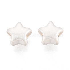 Frosted 925 Sterling Silver Beads&nbsp;STER-T008-33S