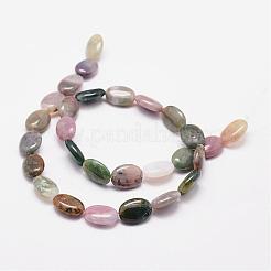 Natural Indian Agate Beads Strands&nbsp;G-N0173-02-10x14mm