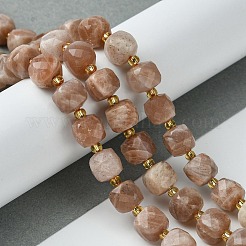 Natural Sunstone Beads Strands&nbsp;G-Q010-A01-01