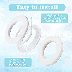 10Pcs PP Curtain Rings&nbsp;DIY-GA0007-59A