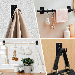 16Pcs Self-adhesive ABS Curtain Rod Hook Hangers&nbsp;FIND-WA0001-28