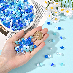 600Pcs 6 Colors Opaque & Tansparent Acrylic European Beads&nbsp;MACR-SC0002-02A