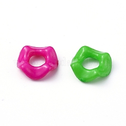 Opaque Acrylic Large Hole Beads&nbsp;SACR-Q099-M61B