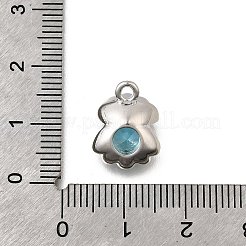 Brass Pave Cubic Zirconia Charms&nbsp;KK-C096-15P-02