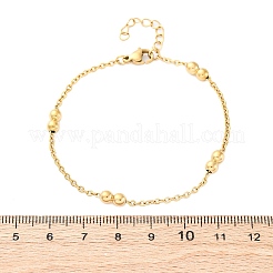 304 Stainless Steel Cable Chain Bracelets for Women&nbsp;BJEW-C094-07G