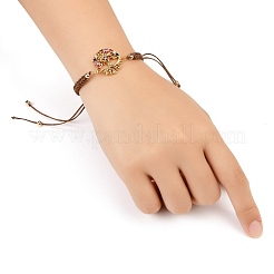 Adjustable Braided Polyester Cord Bracelet Making&nbsp;AJEW-JB00760