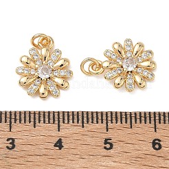 SHEGRACE Brass Clear Cubic Zirconia Charms&nbsp;XGRQ4G046-537G