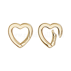 2Pcs 925 Sterling Silver Spring Gate Rings&nbsp;STER-PH0004-10