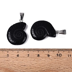 Natural Obsidian Pendants&nbsp;G-Q601-45A