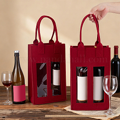 Felt Cloth Red Wine Packaging Tote Bags&nbsp;ABAG-WH0068-008C