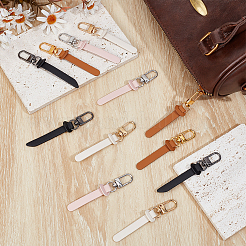 12Pcs 4 Colors Imitation Leather Pendant Decorations&nbsp;HJEW-ME00077