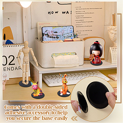 Plastic with Silicone Doll Base Display Rack&nbsp;AJEW-WH0609-251B
