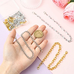 8Pcs Aluminum Curb Chains Pendant Decorations&nbsp;HJEW-CJ00081