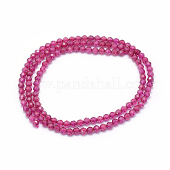 Lab Grown Red Corundum Beads Strands&nbsp;G-E411-40-3mm-1