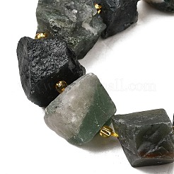 Raw Rough Natural Moss Agate Beads Strands&nbsp;G-Z087-B11